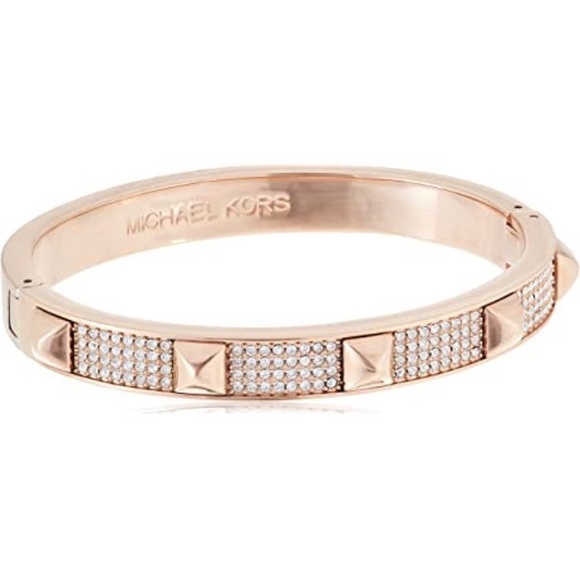 Rose Gold Michael Kors Gold Studded Bracelet Michael Kors Jewelry